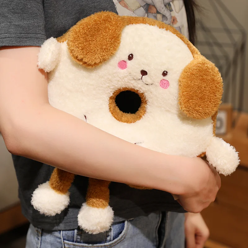 Kawaii Hond Knuffels Dier Donut Kussen Pop Zetel Sofa Kussen Home Decor Verjaardagscadeau Voor Kinderen Vrienden