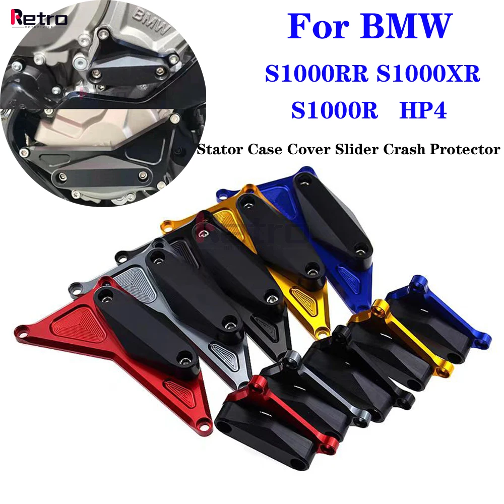 For BMW S1000RR S1000XR S1000R HP4 2009-2018 Motorcycle Accessories Aluminum Engine Stator Case Cover Slider Crash Protector