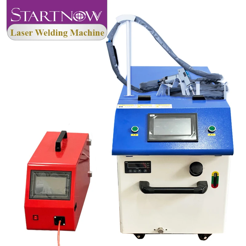 Startnow 2000W Handheld Laser Welder With Auto-Wire Feeder Chiller 4-i-1n Metal Welding Surface Cleaner Rust Machine 1500W