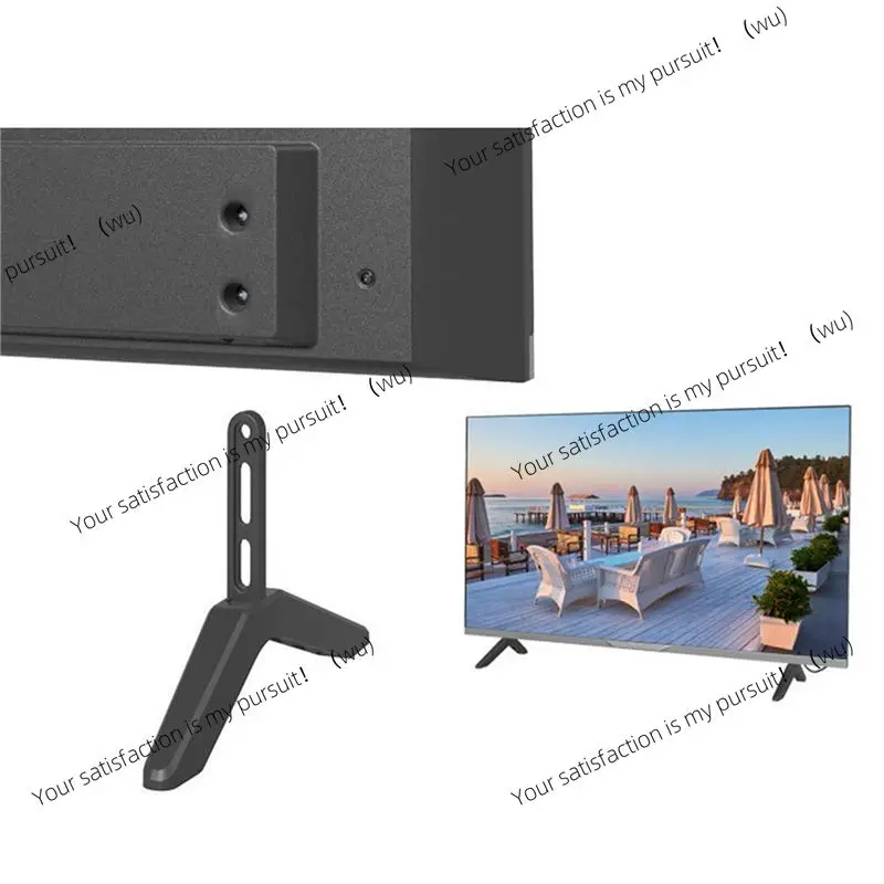TV bracket base, universal LCD TV desktop bracket multi-function 2-piece set