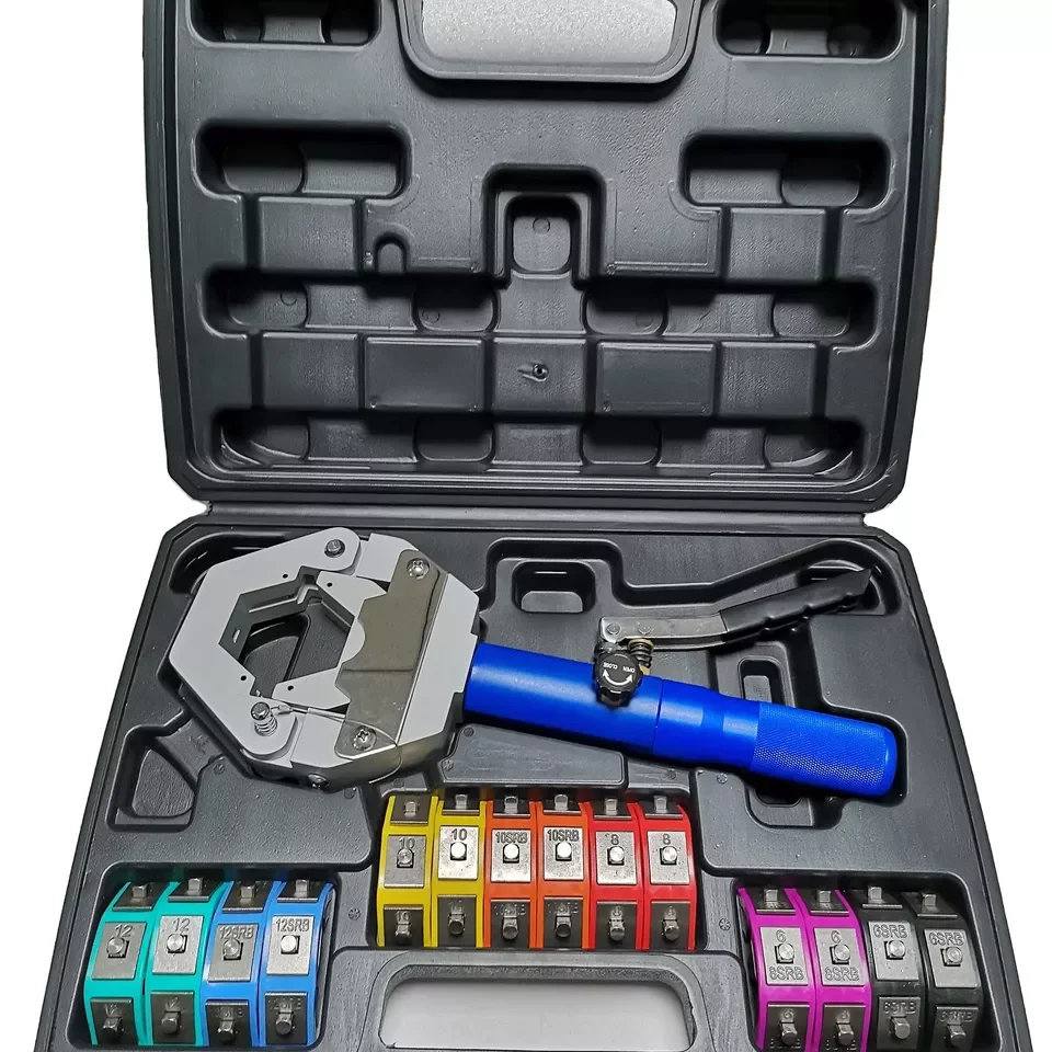 Hand Hydraulic Hose Crimper Portable Hydraulic Crimping Machine Hydraulic Pipe Crimp Maintenance Tool