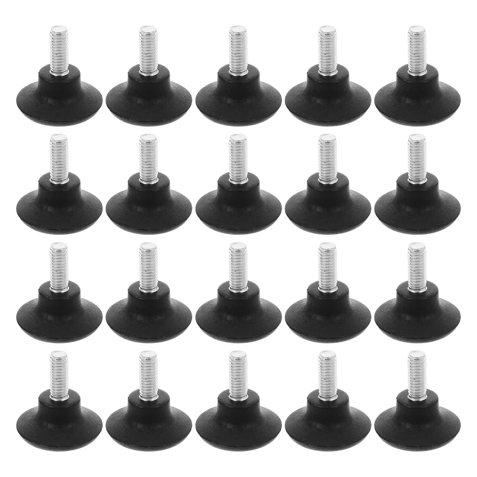 20 個調節可能な家具足レベラーねじ込み式グライドプロテクター椅子テーブルデスクスタビライザーノンスリップヘビーデューティフロア
