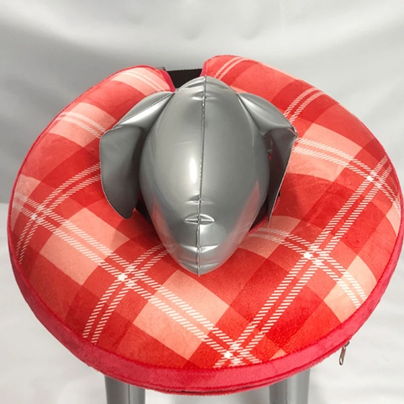 Pet Recovery Inflatable Collar Detachable Dog Collar Watermelon Pattern Collar Prevent Licking After Surgeries