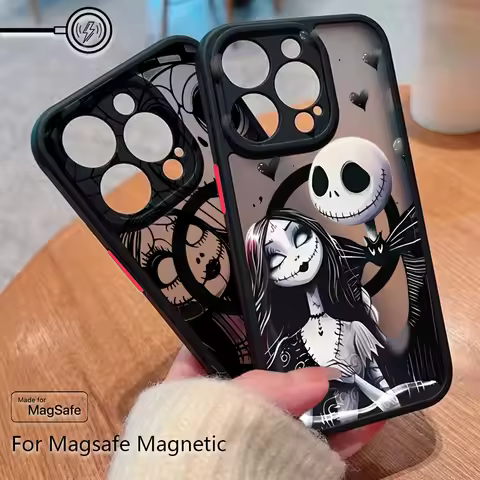 Jacks Skellingtons Phone Case For Samsung Galaxy S25 S24 S23 S22 S21 S20 FE Plus Ultra 5G Matte Magnetic Back Cover