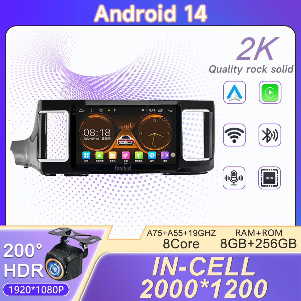 

2K Incell Screen Android 14 For Honda Elysion 2019-2022 Carplay Autoradio Multimedia Radio Video Player Car Navigation Dash cam