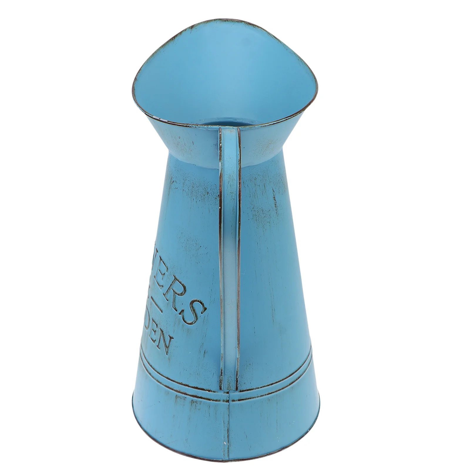 

1Pcs Vintage Iron Flower Arranging Pot Decorative Vase Retro Style Home Art Ornament Flower Arranging Pot