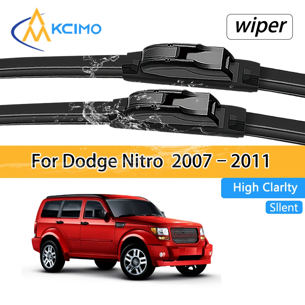 Para Autos Dodge Nitro 2007-2011, Escobillas Limpiaparabrisas Delanteras Premium, Silenciosas, Duraderas, para Todo Clima, Accesorios para Ventanas de Automóviles