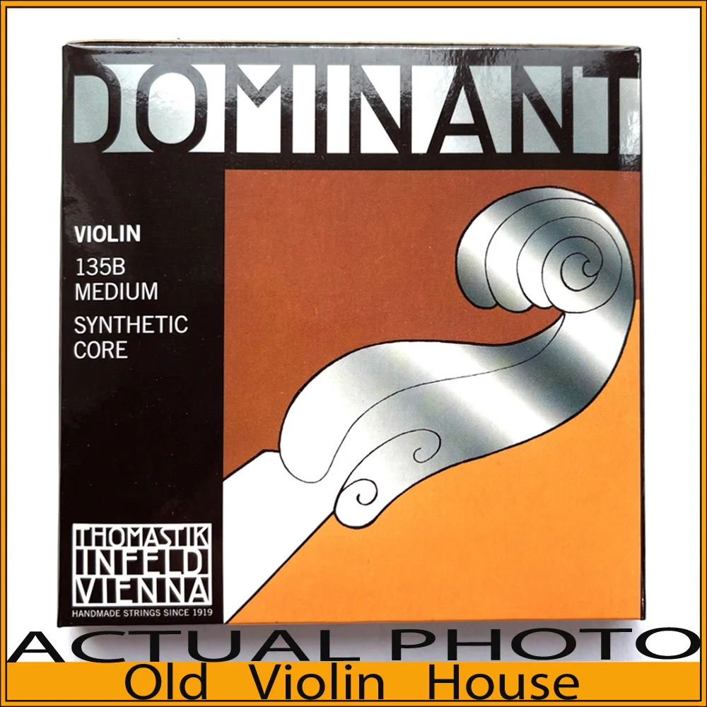 100% Authentic Thomastik Infeld Dominant 135B,Violin Strings Set Ball End (G,D,A,E),4/4  Size, Synthetic Core,Made In Austria