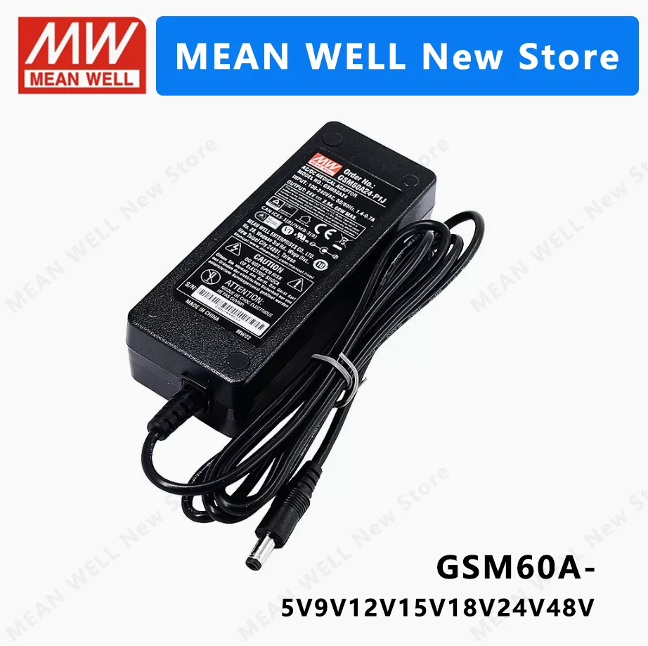 MEAN WELL GSM60A GSM60A05-P1J GSM60A09-P1J GSM60A12-P1J GSM60A18-P1J GSM60A24-P1J GSM60A48-P1J  MEANWELL GSM60A 60W  Power Suppl