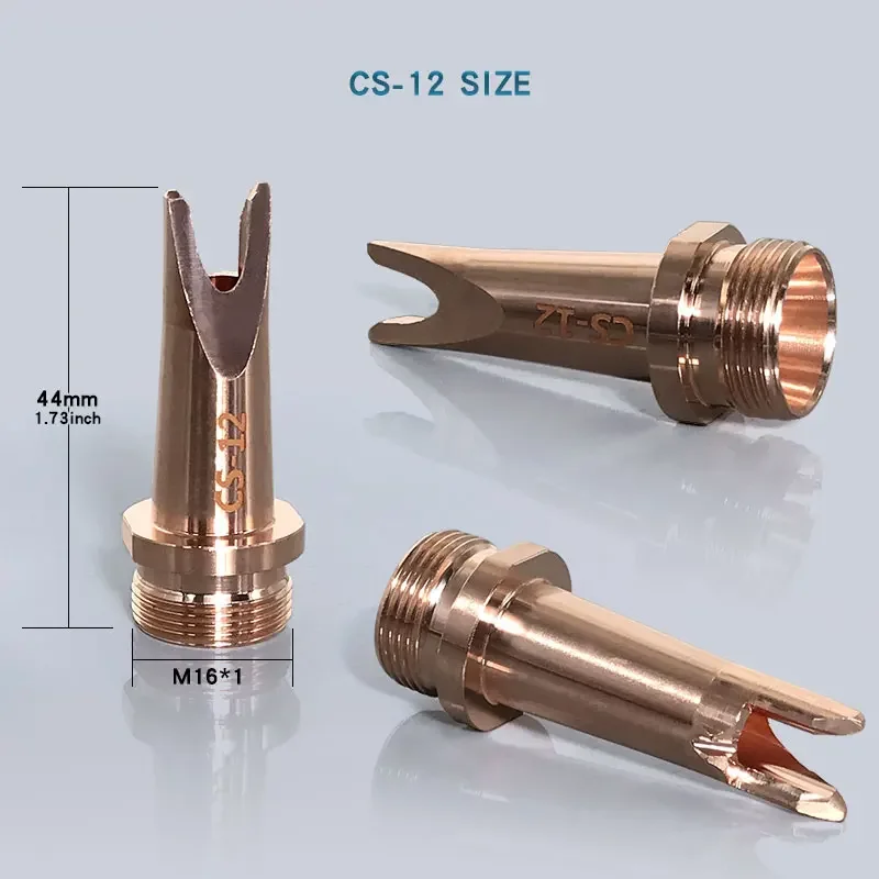 M16 Fiberlaser Lasersysteem Koperdraadtoevoermondstuk AS-12 BS-16, 1 Set Reserveonderdelen voor SUP23T HW980 4-in-1 Laserlaskop