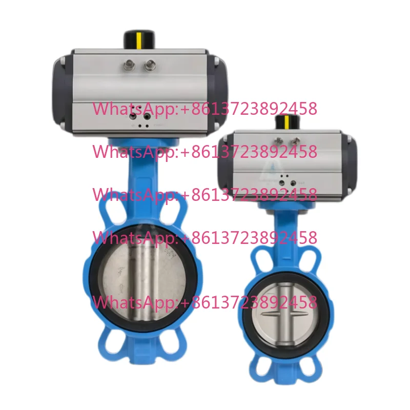 Abrasion-resistant Pneumatic Wafer-type Butterfly Valve D671X For Cement Dust, Powder, Water, And Additive Valves