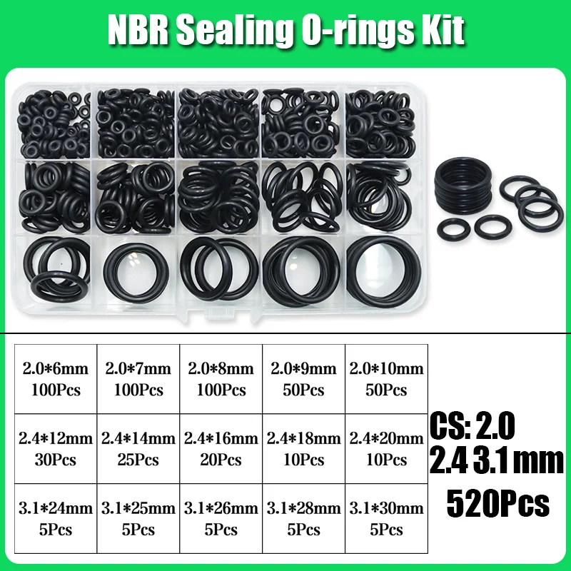 3230x O-Ring Nitrilkautschuk NBR ORing Ölbeständige, verschleißfeste, wasserdichte Dichtungsscheibe Kfz-Wasserhahn-Sanitärdichtung – Detail 19