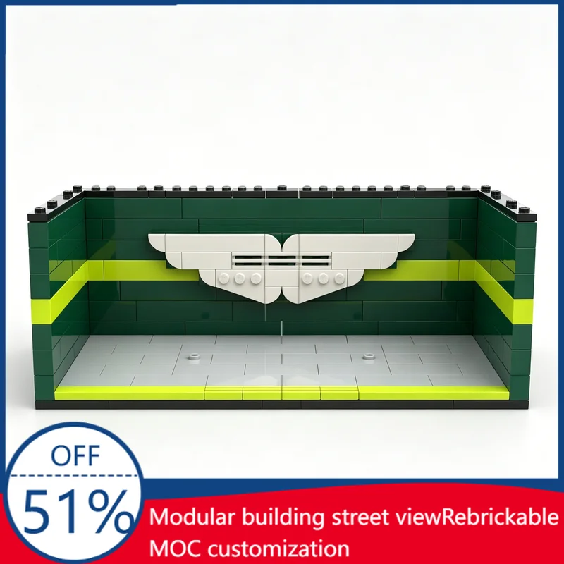 

170 PCS MOC Themed Display Case For Champions 007 Sports Car Model DIY Assembly Building Blocks Educational Toy Customize Gift