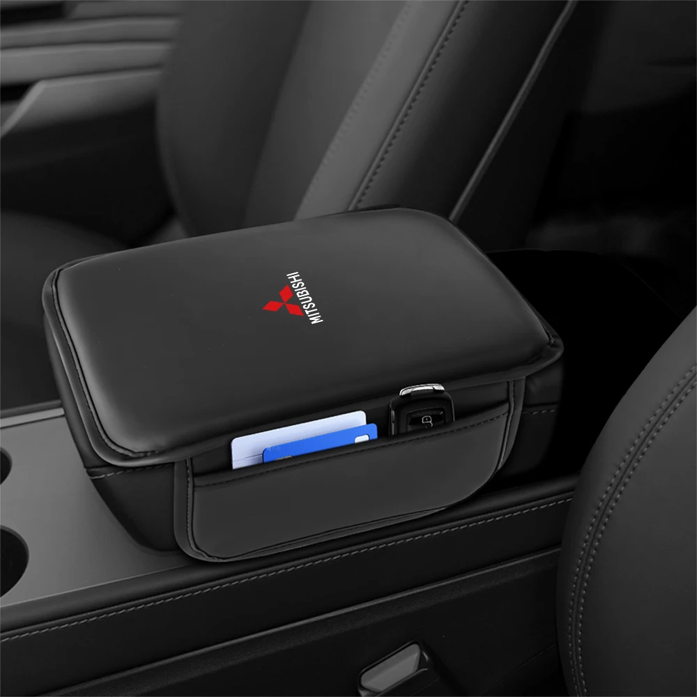 

Подлокотник для автомобильного сиденья, защитная подушка, чехол для ящика для хранения, накладка для Mitsubishi Lancer Pajero Outlander L200 Delica Eclipse Mirage