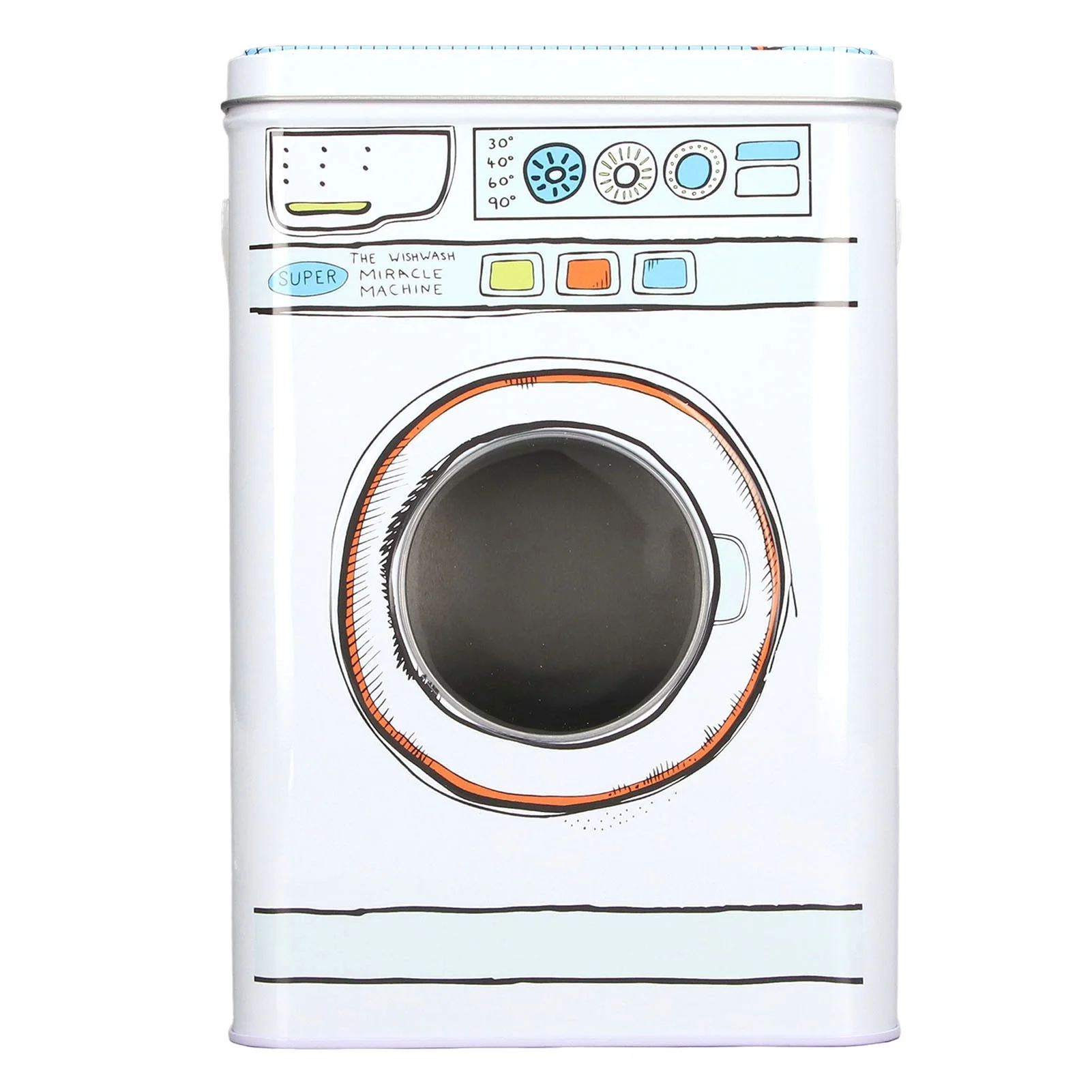 Powdered Laundry Detergent Container with Lid Large Capacity Washing Machine Modeling with Perspective Window for Storage