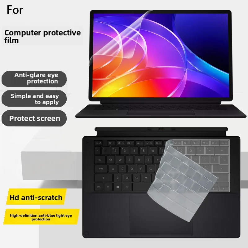 Anti-Reflective and Anti-Blue Protective Film for 14-Inch ASUS ProArt PZ14 Computer Screen Film HT7407 Keyboard Film