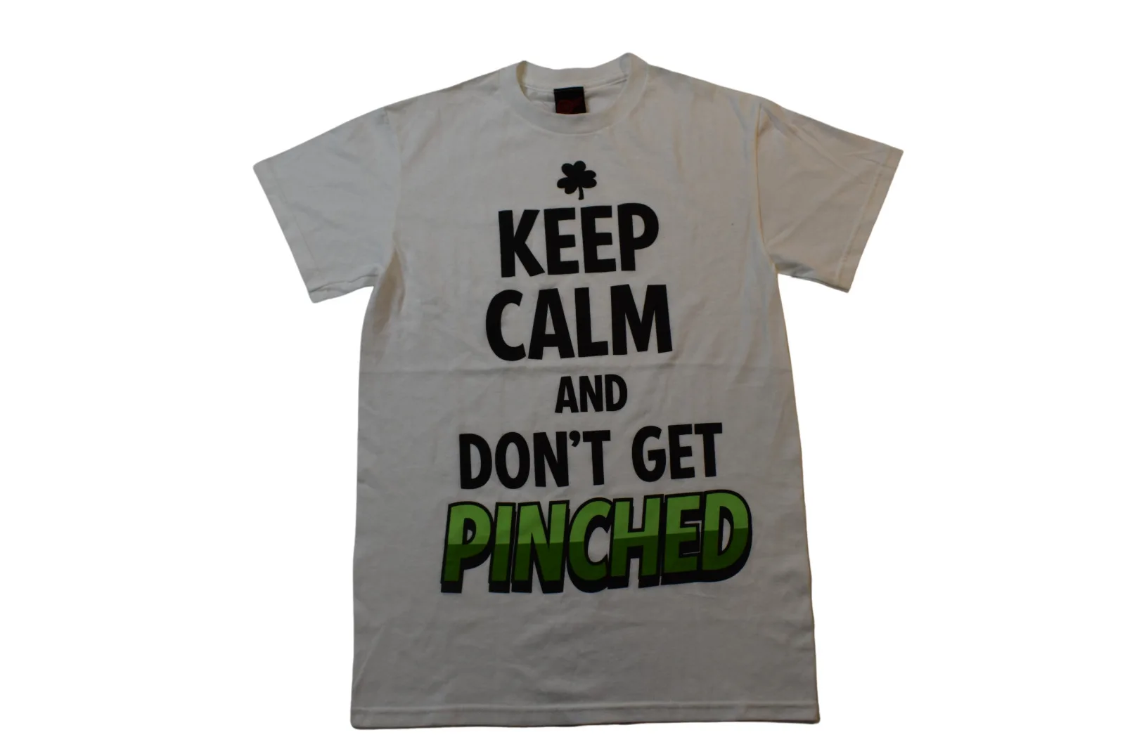 Mad Engine Mens Keep Calm And Don'T Get Pinched Funny White T Shirt Mew S L Xl