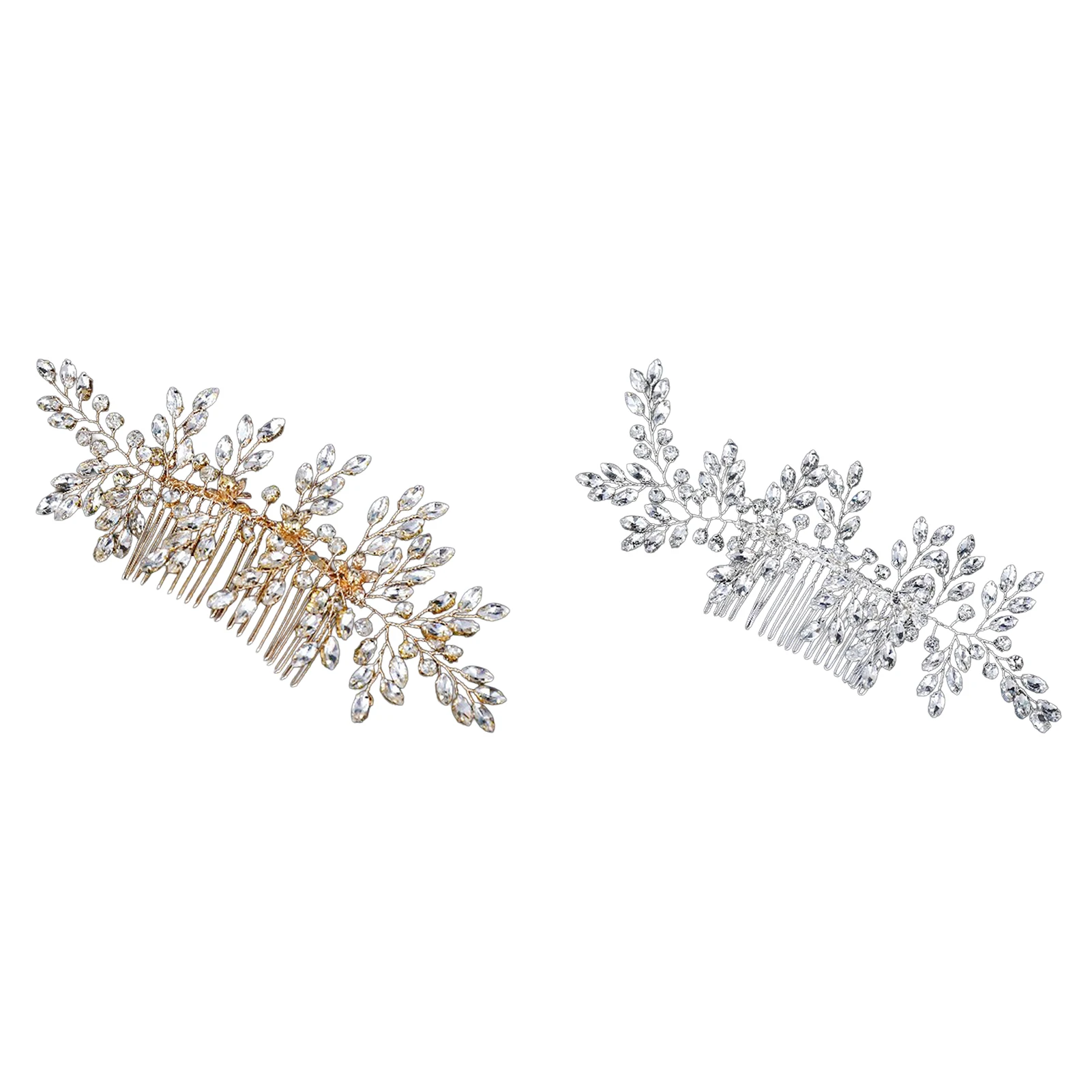 Bridal Hair Comb Wedding Accessories Elegant Crystal Hair Jewelry for Bridesmaid Party Prom Updo Styles Luxury Alloy Gift