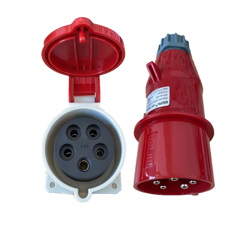32A5 Core Male Seat Connector Stage Power Box Waterproof Socket Junction Box Power Plug Connector
