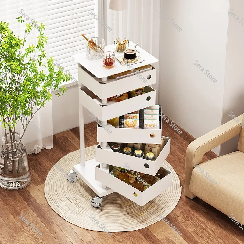 Snacks, beverages, shelves, mobile floor-to-ceiling home living room, kitchen, multi-layer storage shelves