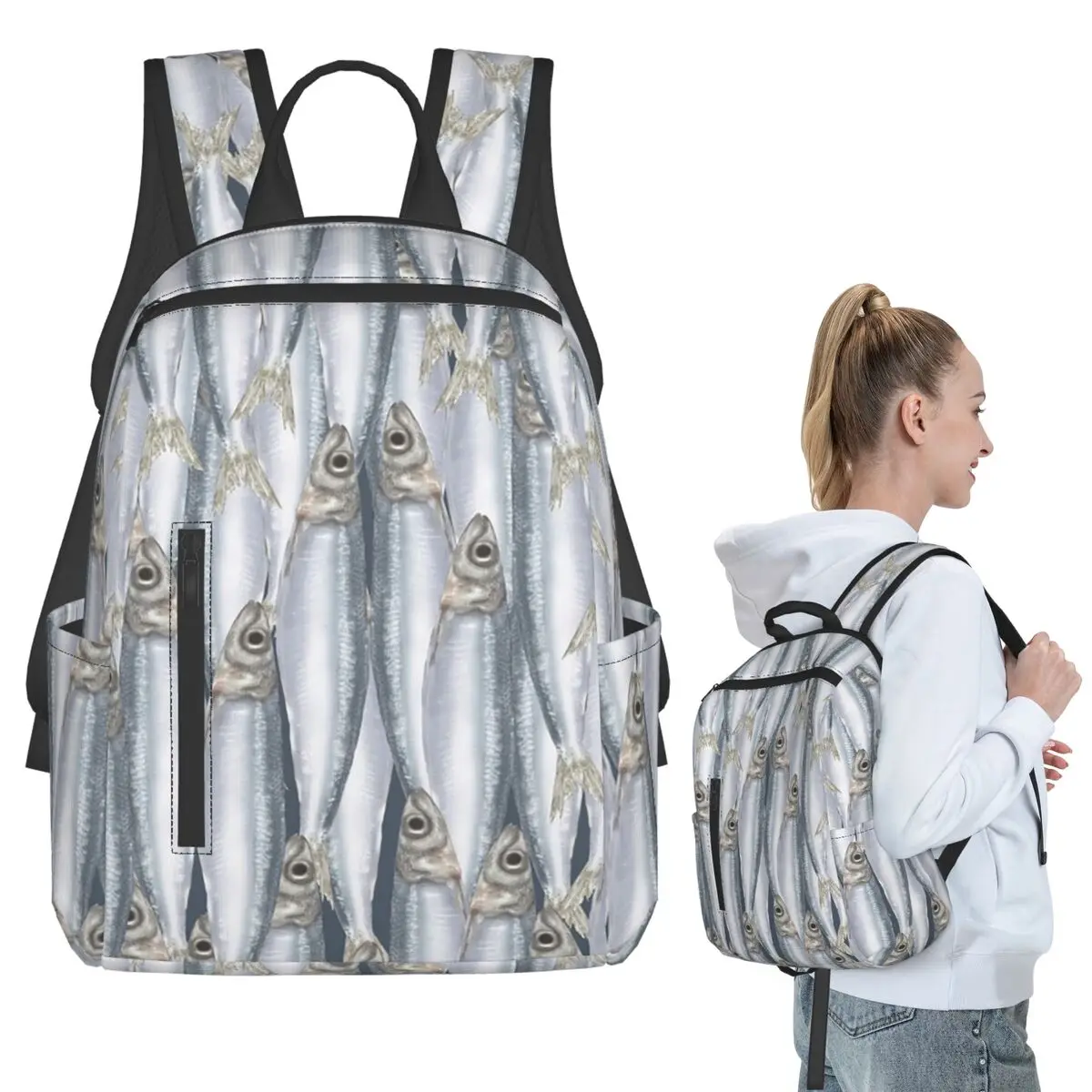 Tropical Fish Marine Pattern Backpack Student BookBag Kids School Bag Computer Shoulder Bags Boys Girls