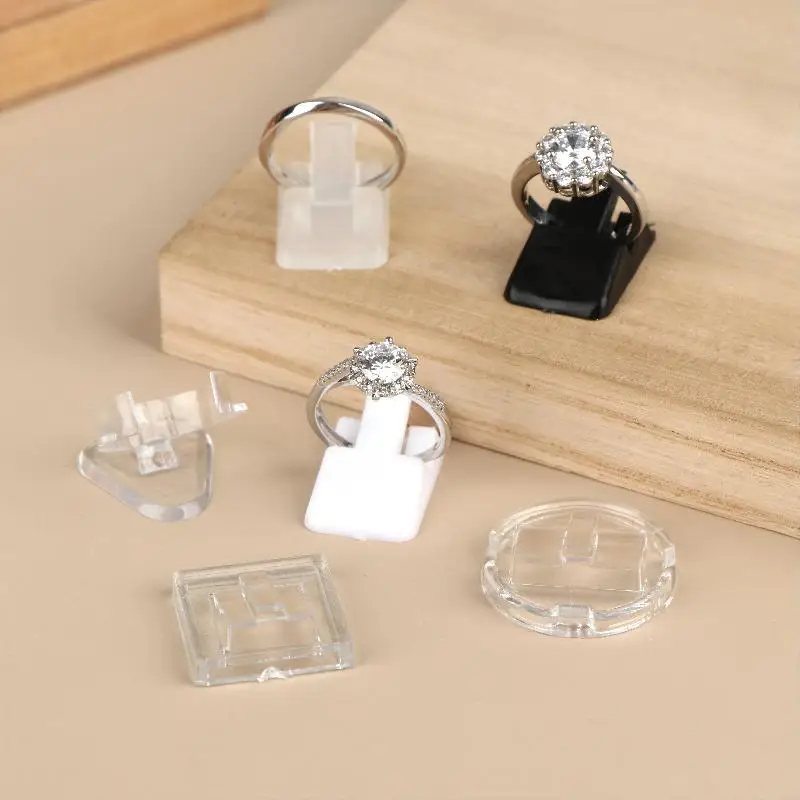 @*Plastic Ring Display Holders 20Pcs Set Transparent Stand for Jewelry Showcase Counter Display Store Exhibition - view 3