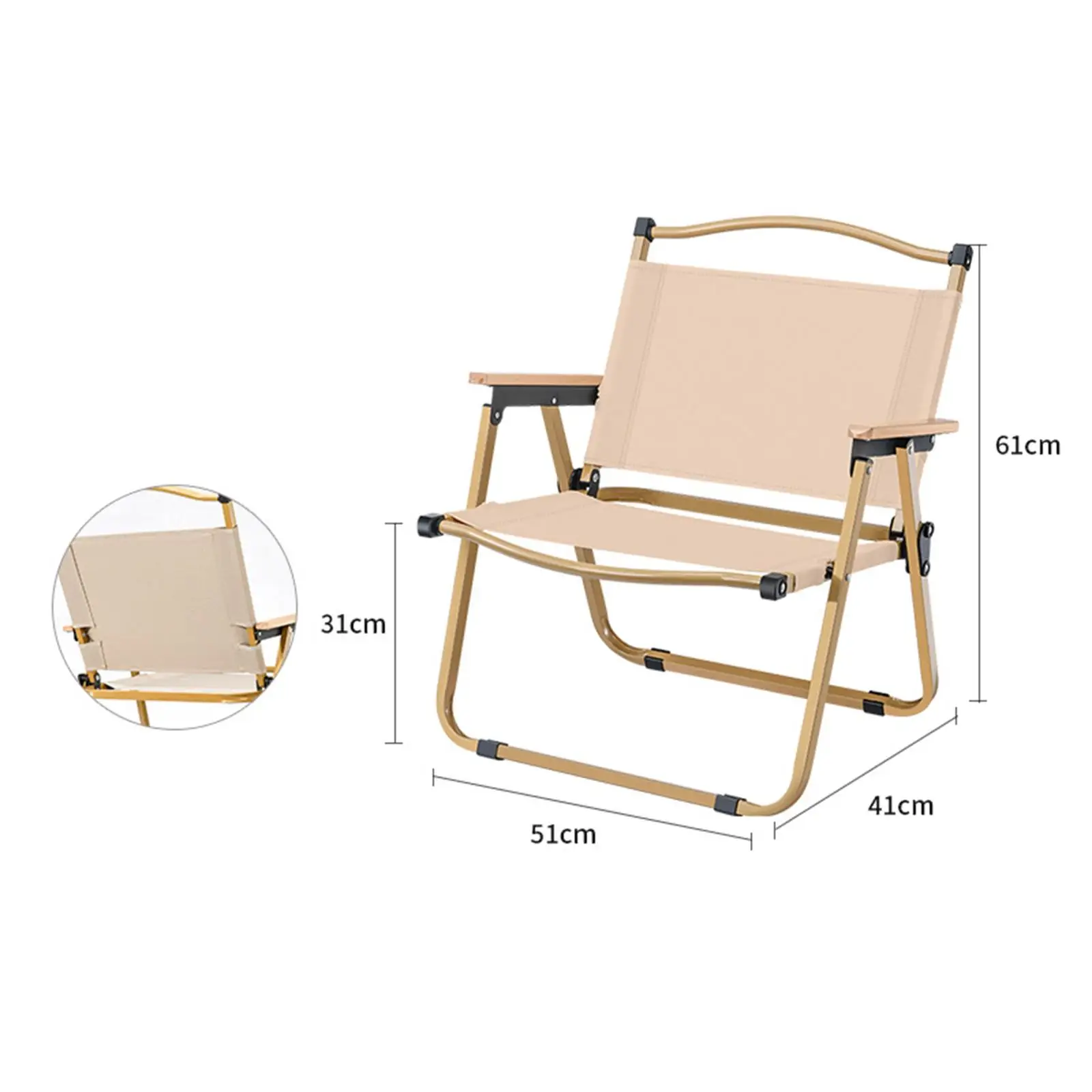 Camping Chair Foldable Lightweight Camping Seat for Beach Backpacking Travel