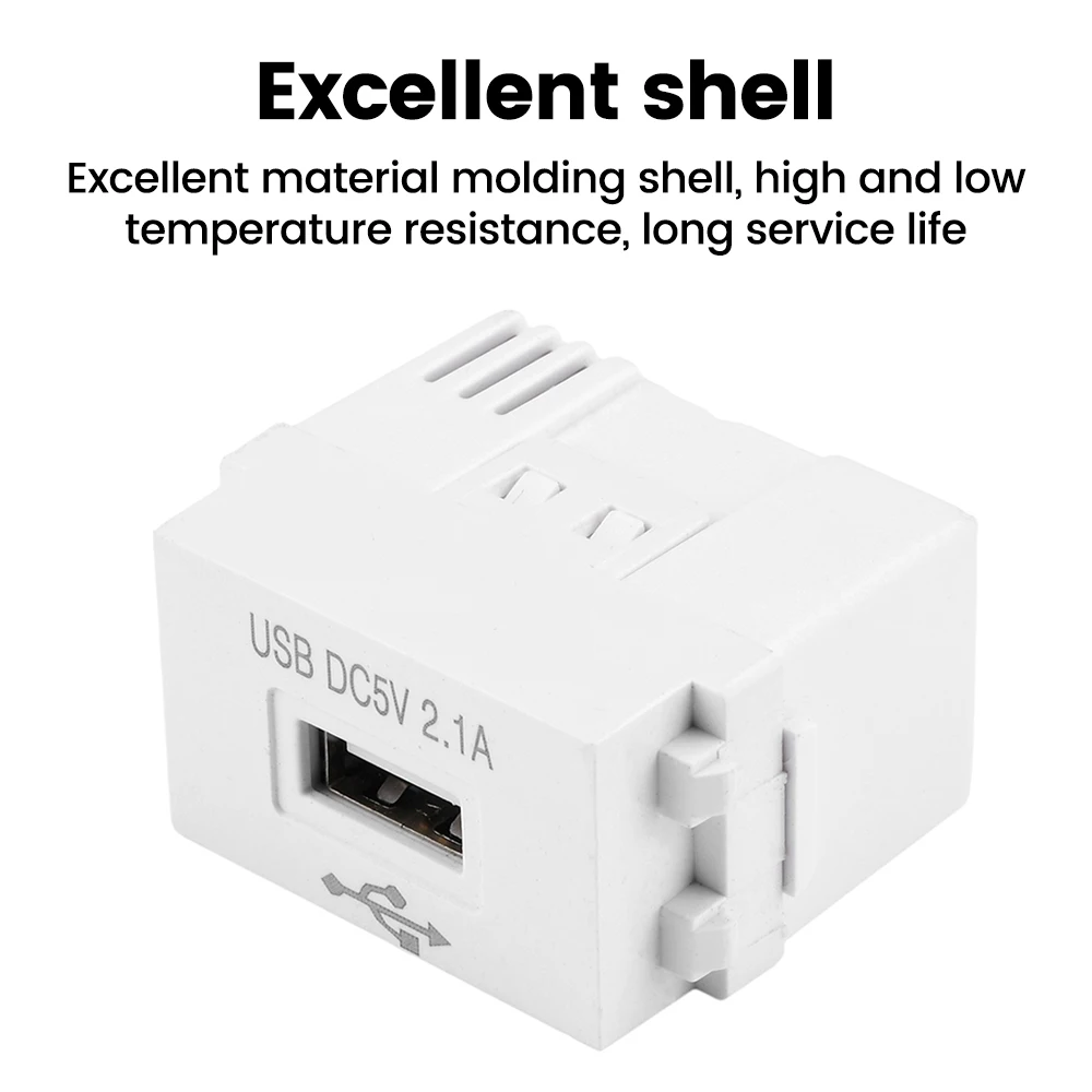 5V 2.1A 1A Output 128-Type USB Power Module AC 220V Voltage  Transformer Socket Charging Power Socket Switching Adapter ﻿