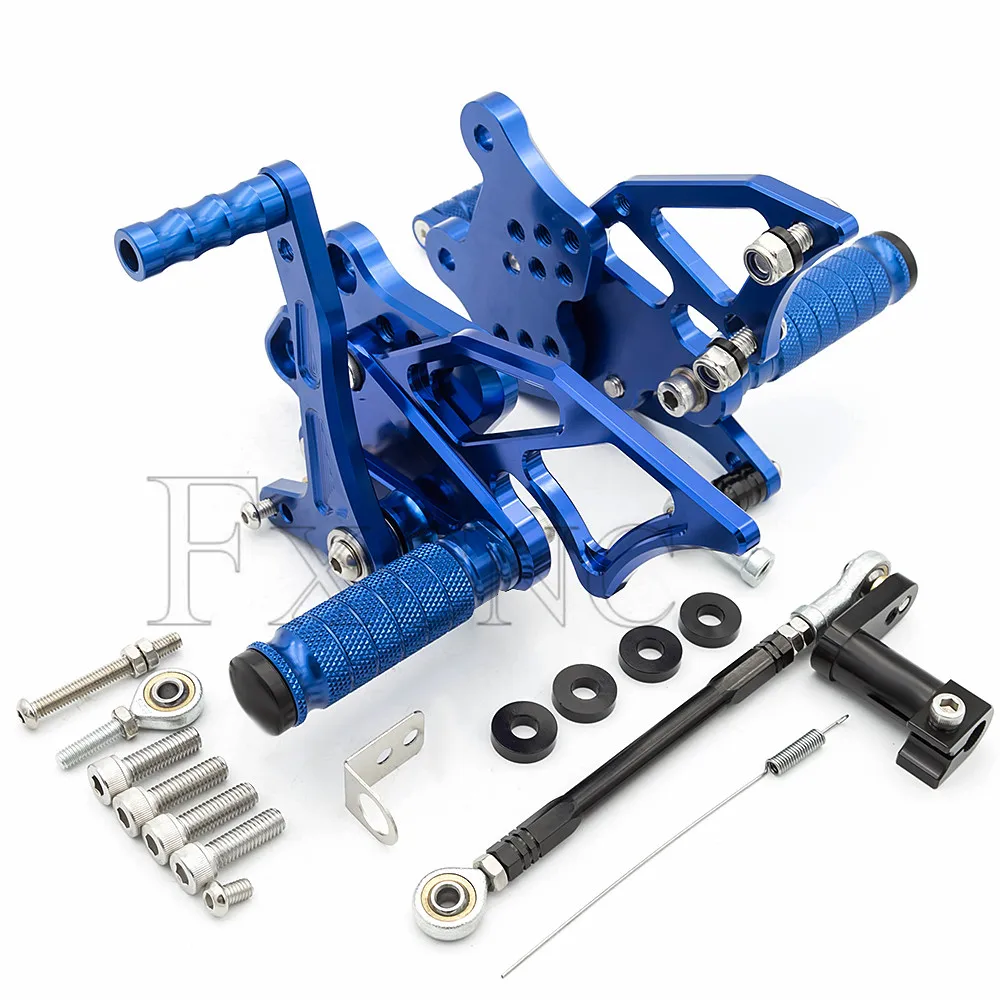 For Yamaha Yzf R3 Mt03 14-19 R25 14-18 Mt25 15-18 Cnc Aluminum Alloy Motorcycle Footrest Rearset Footpeg Pedal Foot Peg Rear Set
