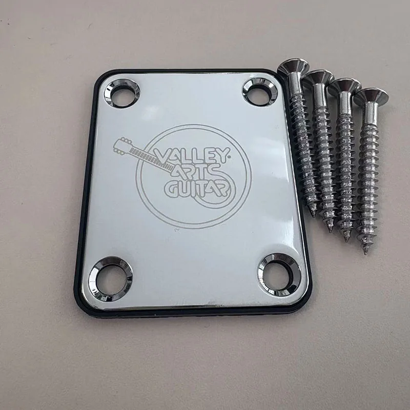 

Custom Shop Valley Arts Guitar Neck Plate logo Silver