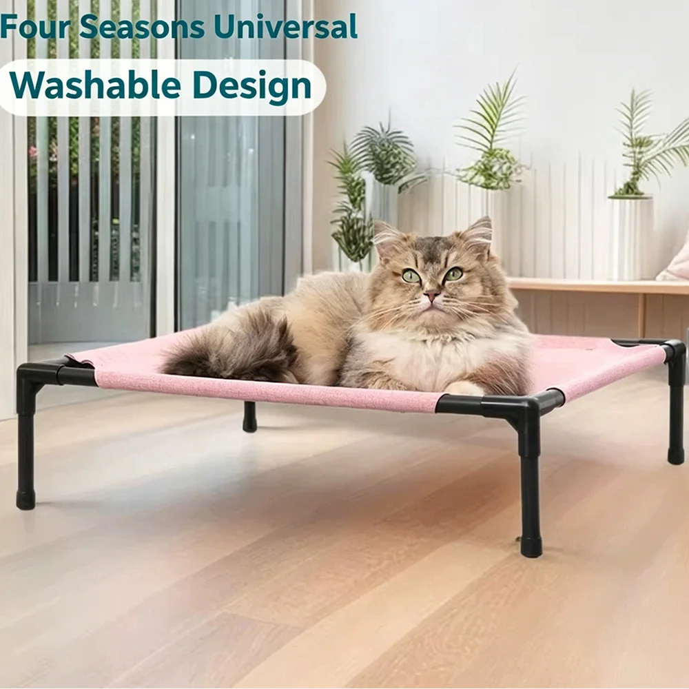 Cama elevada transpirable y lavable para gatos y perros
