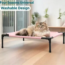 Cama elevada transpirable y lavable para gatos y perros