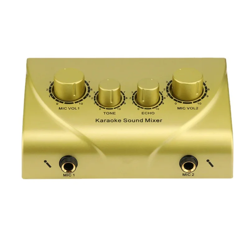 Karaoke Pre‑stage Reverb Effects Processor, Microphone & Musical Instrument Audio Mixer Amplifier for KTV Home Stage