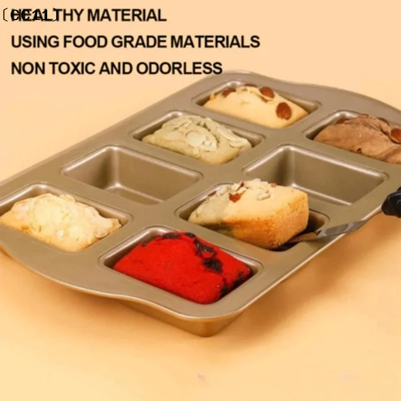 1 unidad de molde para hornear con 8 cavidades, mini moldes para pan tostado, molde antiadherente para hornear en horno, molde para cupcakes, herramientas de repostería para el hogar〔CC11〕