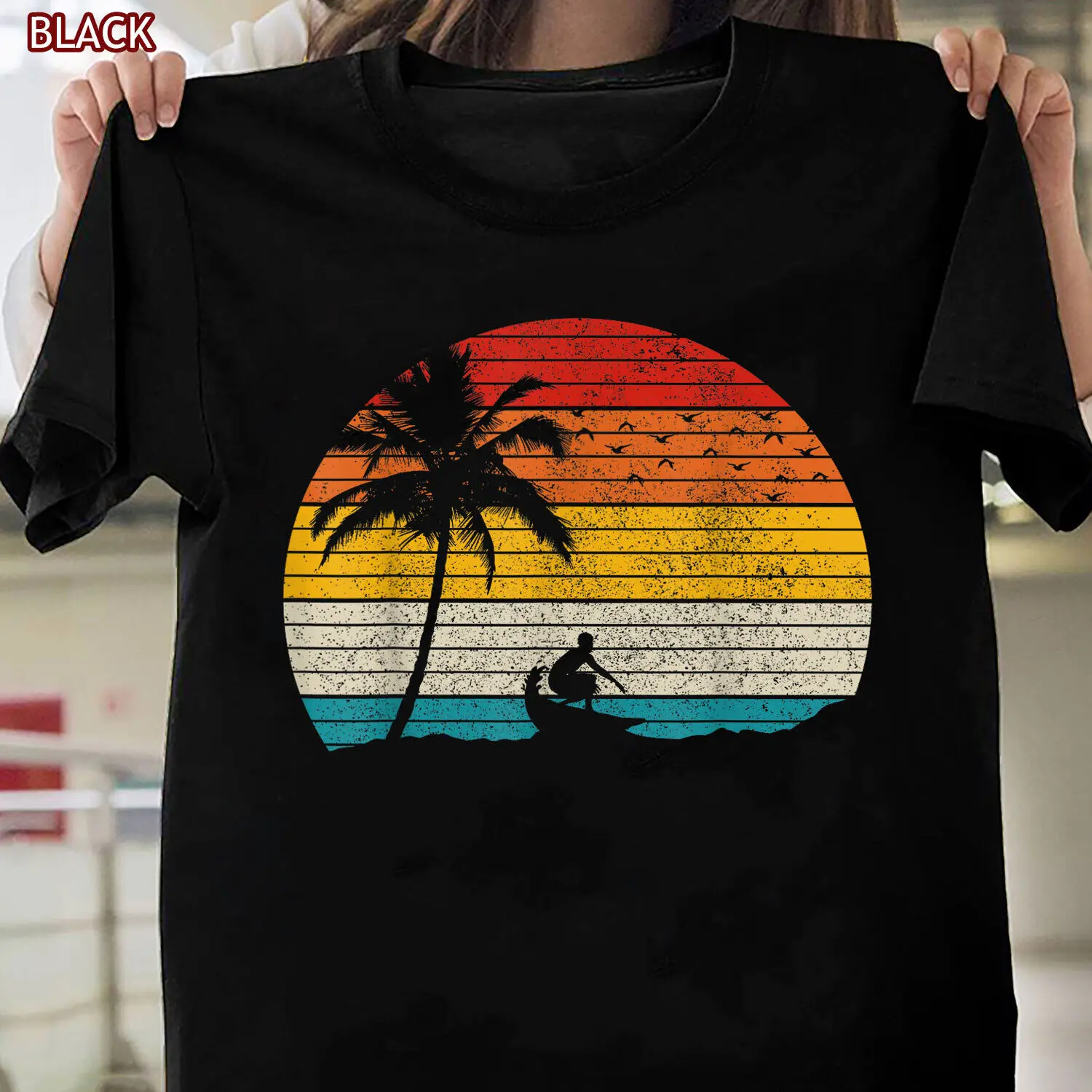 Vintage Surfer Retro Surfing Beach Surf TShirt, Surfing Lover Tee Gift Women Men