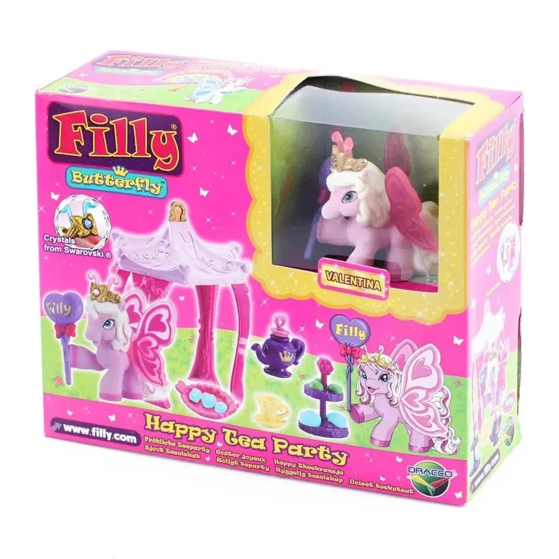 Fillybutterflys Unicorness Rainbowse Poniess floccaggio Style Victoriaes Valentinaes Action Figures modello giocattolo regali per bambini