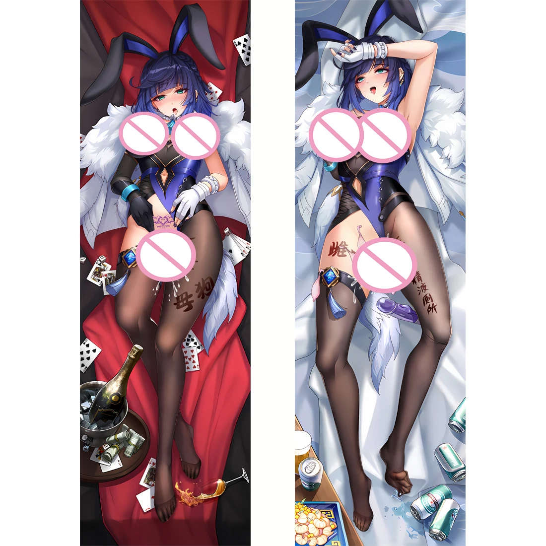 

Dakimakura Anime Genshin Impact Pillowcase Yelan DIY Customized Cosplay Hugging Body Pillow Cover Case Double-sided Pri