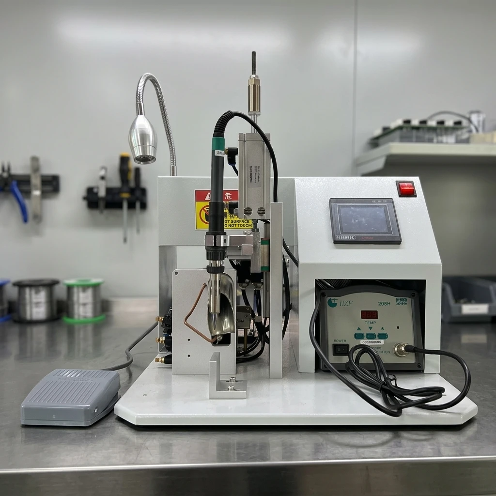 PCB LED Terminal Switch Socket Dip Soldering Machine Semi-automatic Terminal Wiring Harness Welding Machine