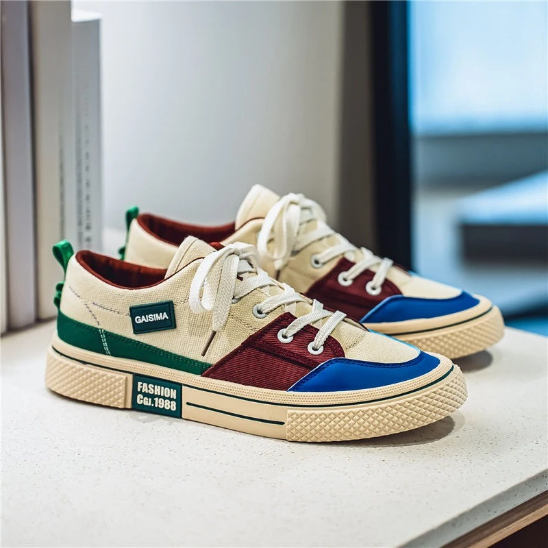 

Мужская обувь на плоской подошве со шнурками, цветная повседневная обувь высокого качества для мужчин, модные легтимные новые предложения, общие кроссовки в стиле ретро
