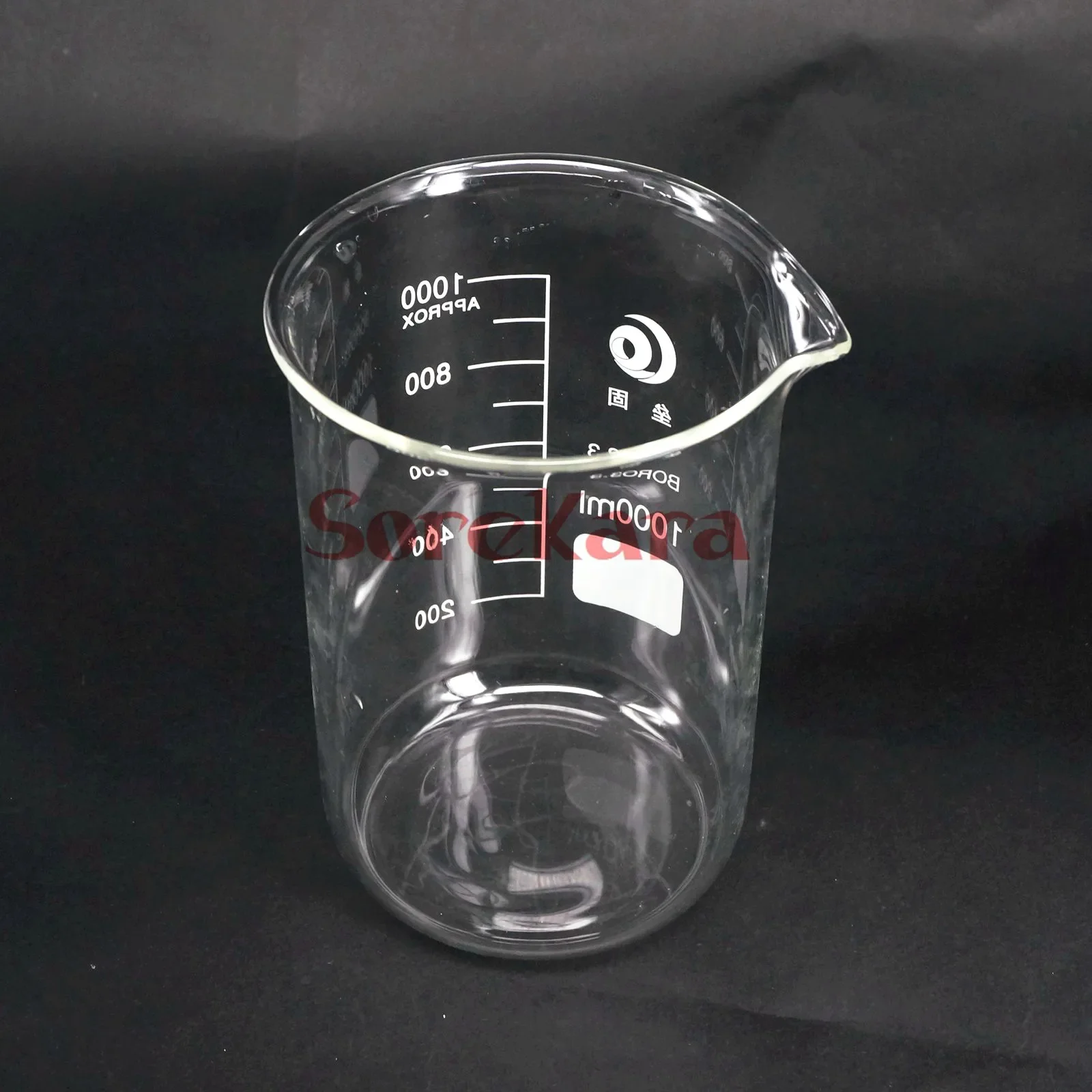 1000ml Low Form Beaker Chemistry Laboratory Borosilicate Glass Transparent Beaker Thickened with spout