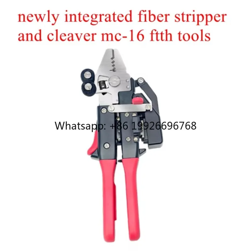 Ftth signal Fire Mc 16 Integrated Fiber Stripper Cleaver Fiber Optic Wire Stripper Optical Cut Kevlar Mc-16 Fiber Stripper