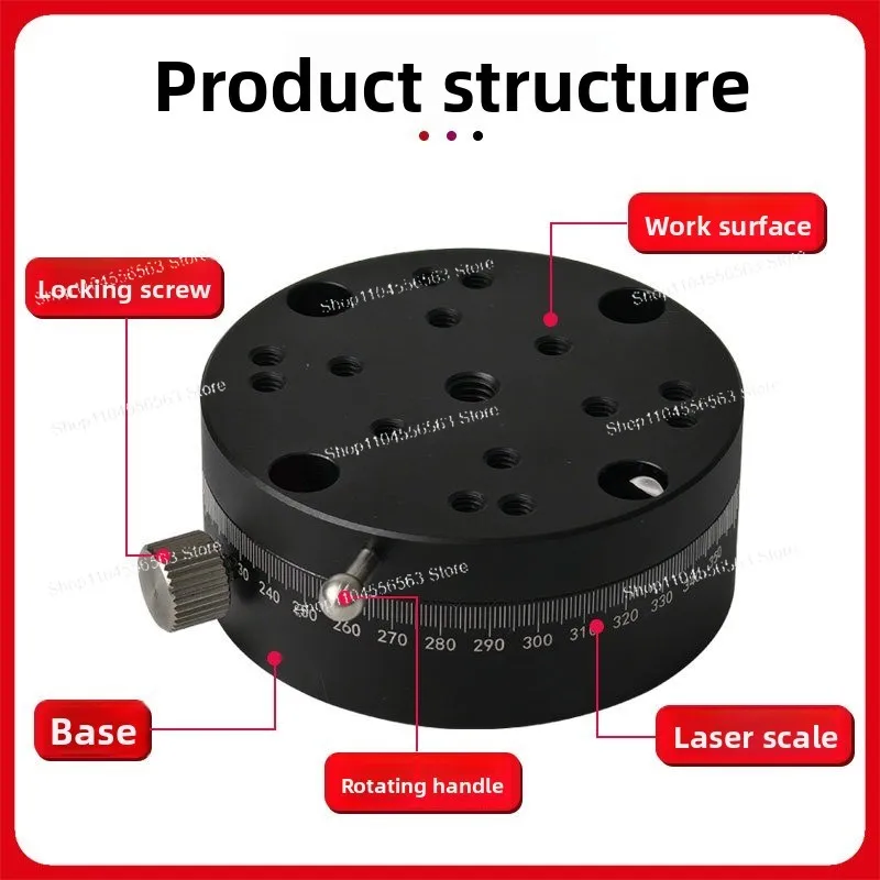 R-axis Rotary Slide ELF/REG-25/40/60 360 Degree Indexing Disc Manual Fine-tuning Optical Displacement Platform