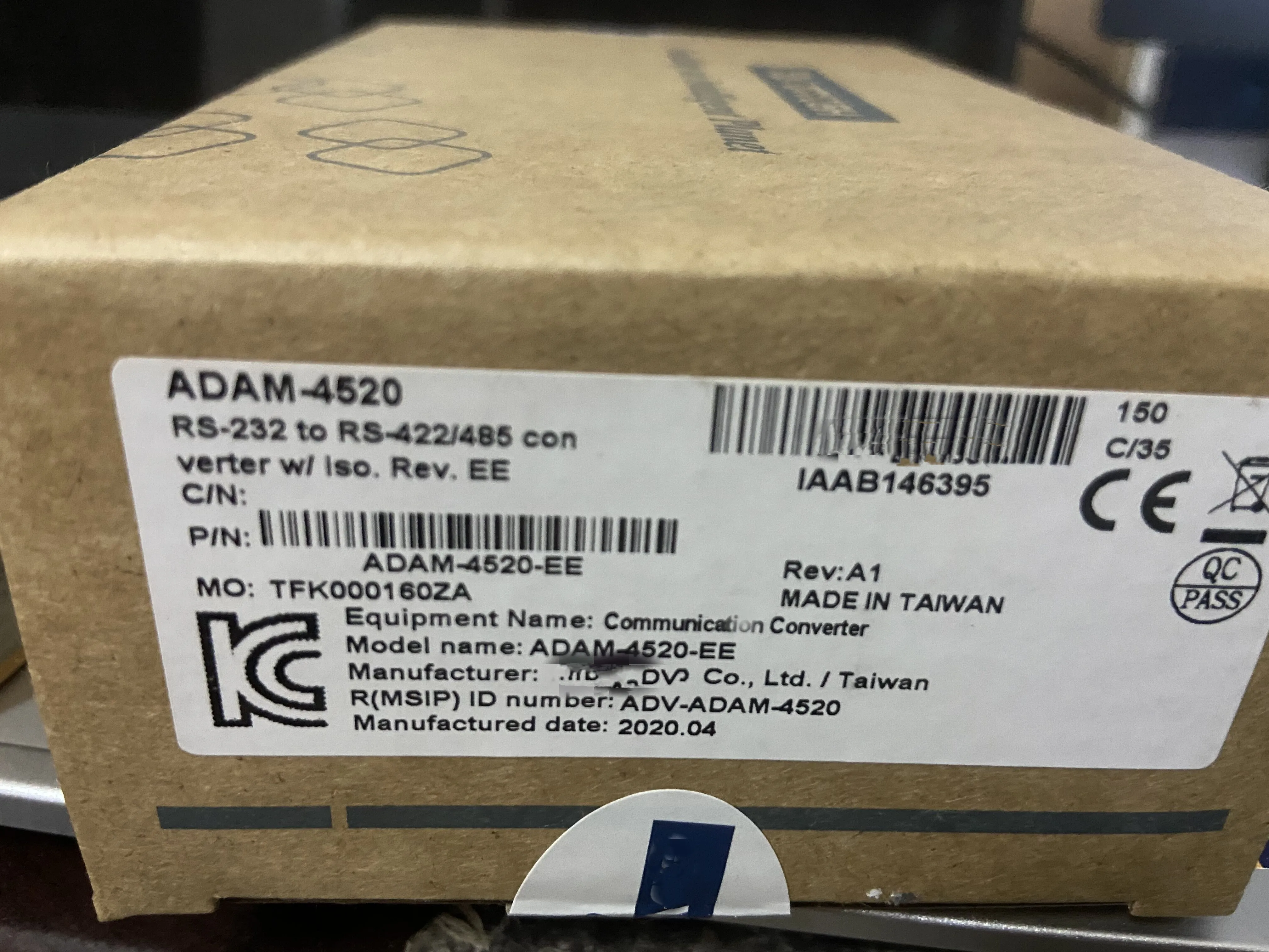 New Original  ADAM-4520-EE ADAM4520 RS232 to RS422 / RS485 serial converter