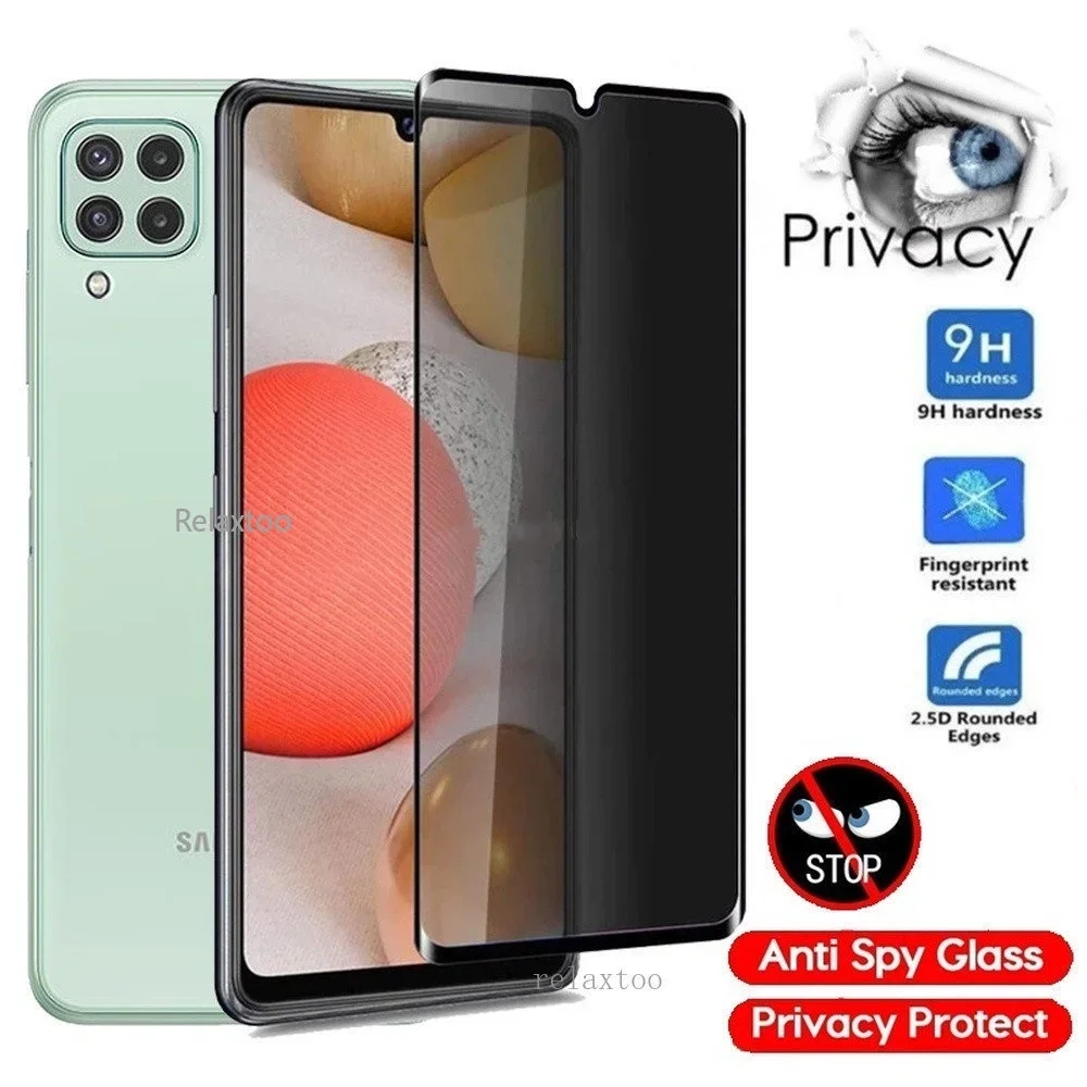 Anti-spy tempered glass for samsung m53 protective glass screen protector on galaxy m 53 53m n53 film samsun  privacy glass