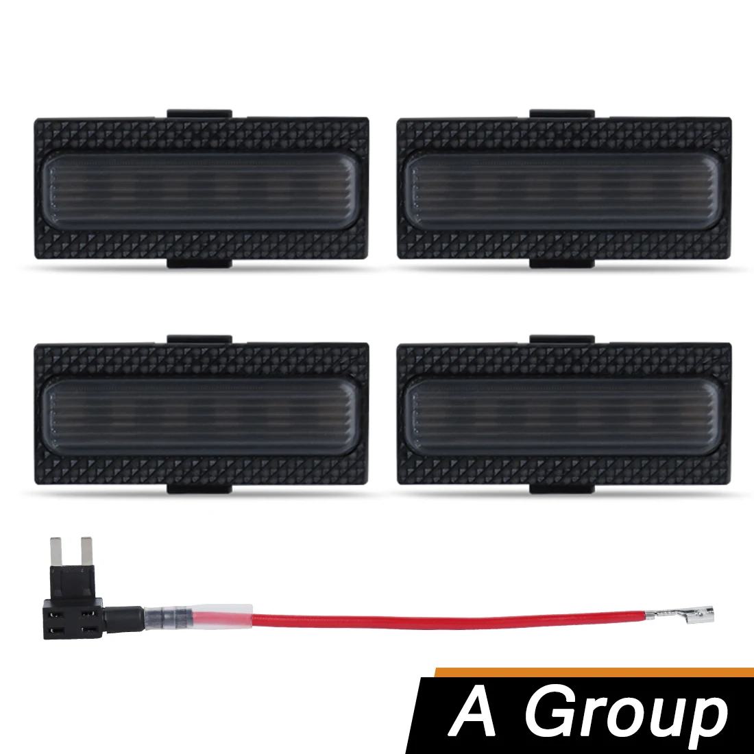 For Jeep Wrangler JL 2024 2025 LED RGB Grille Lights Front Grill Light Warning Daylight LED Daytime Running Car Accessories 4PCS