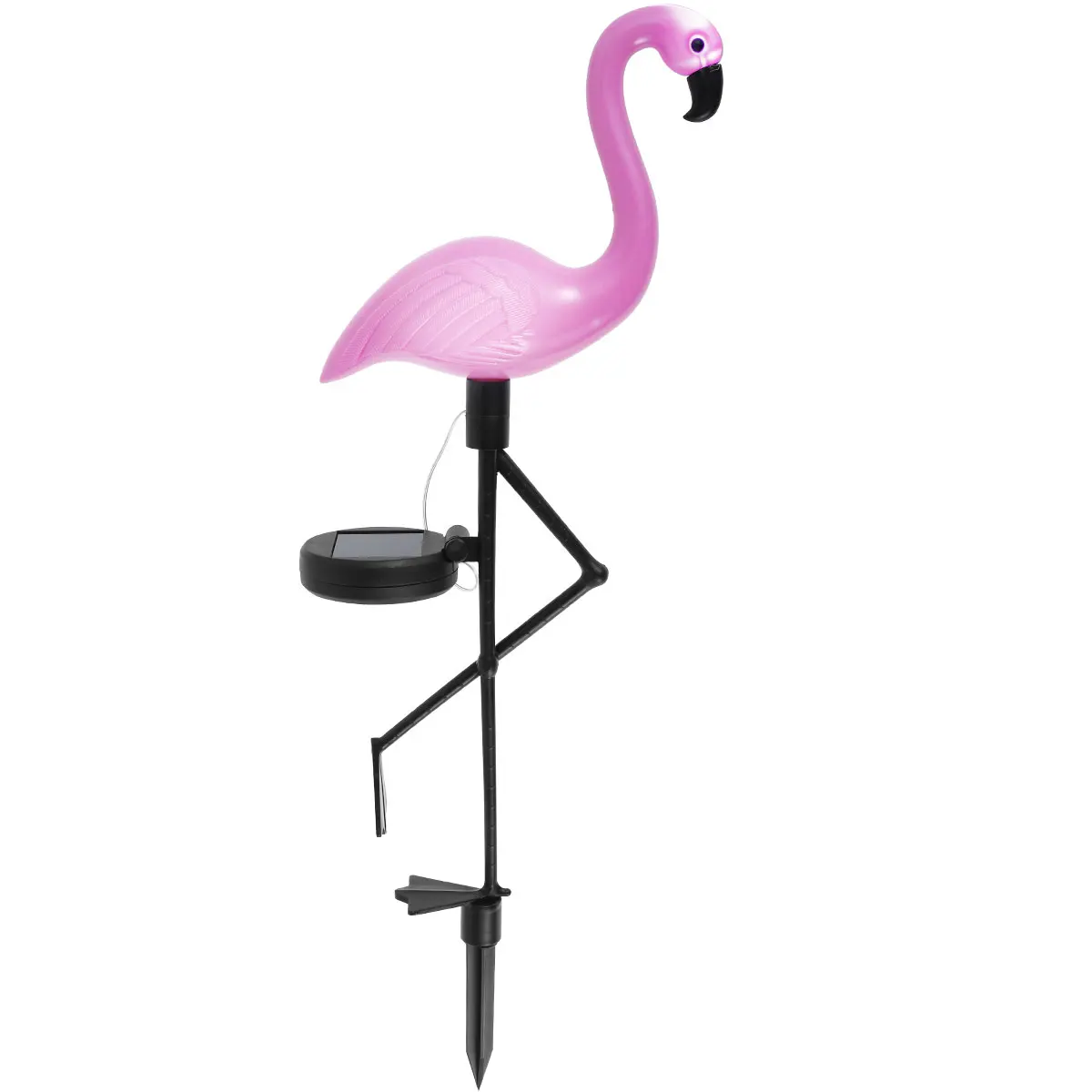 Pink Flamingo Solar Light Outdoor Courtyard Decoration Light Waterproof Garden LED Patio Walkway Light with Lights Ground Lamp P