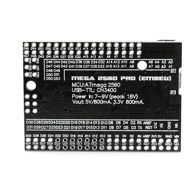 Mega2560 Pro Core Board Atmega2560-16au Usb-ch340g Smart Digital Development Board