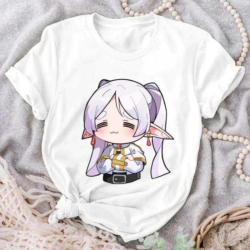 Cute Great Magician Print T-shirt Women Casual O-Neck Loose Short Sleeve Tee Shirt Streetwear Fashion Anime Graphic Clothing Y2k