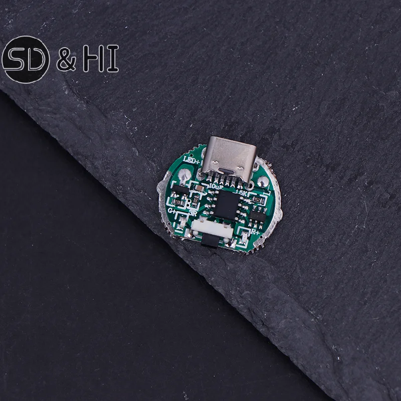 Two-speed Driver Board Flashlight Driver Accessories Circuit Board Switch Charging Integrated Board For 10 Watt Beads For 18650