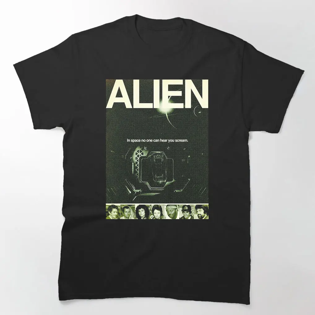 

Винтажная одежда из фильма ужасов 80-х годов с изображением инопланетянина 0731 Ripley Sacry Sic fi Space Monster Xenomorph Подарочная футболка всех размеров Топы S-6XL